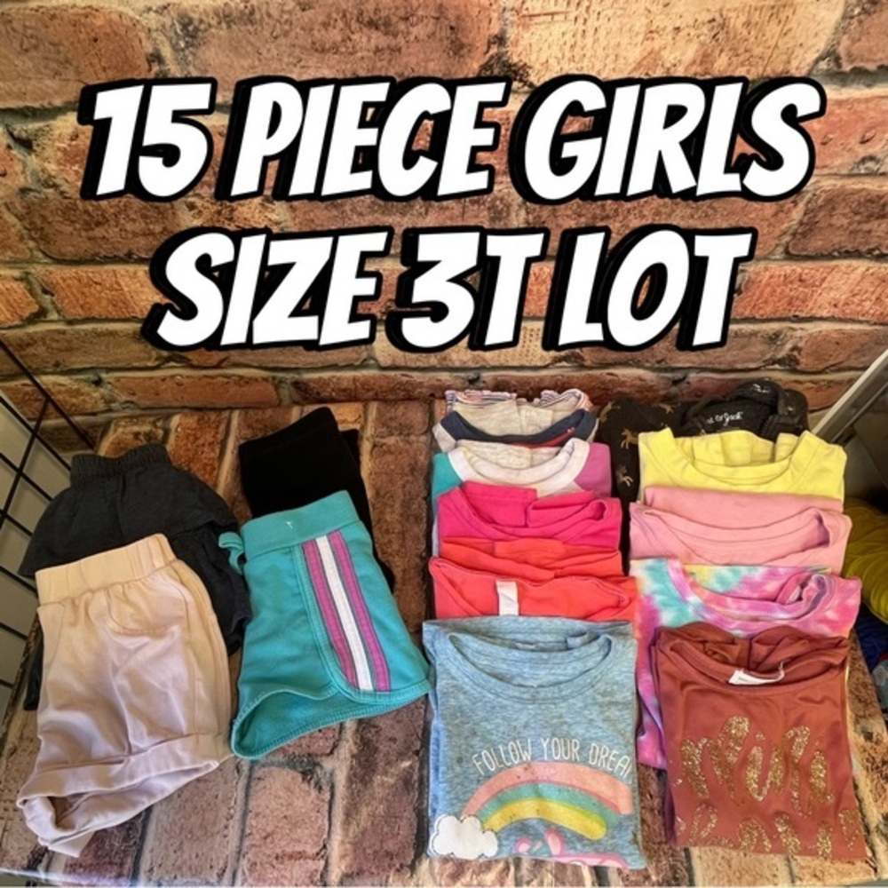 15 Piece variety of brands, all size 3T, used condition see photos for details